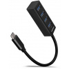 AXAGON HUE-M1C, 4x USB 3.2 Gen 1 MINI húb, kovový, kábel USB-C 20cm HUE-M1C