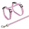 Trixie Postroj s vodítkom pre mačku - motív 27-45cm/10mm 1,20m