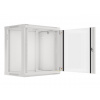 Nástenný rack 19'' 12U 600X450mm sivý flat pack, WF01-6412-10S