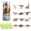 SADA FIGÚROK DINOSAURY VEĽKÉ ZVIERATÁ T-REX NÁDOBA XXL 18 ks WOOPIE