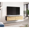 Cama Meble Tv stolík VIGO 140, čierna/dub wotan