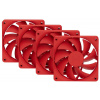 HYTE ventilátor 120mm PWM / barva Wild Cherry / 1500rpm / 72CFM / ABS / 4-pin / sada 4x ventilátor FAN-HYTE-FA12-RR-4