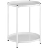tectake 404198 odkladací stolík oxford 45,5x45,5x53cm - biela