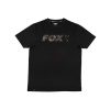 Fox Logo T-shirt Čierne Camo Tričko L