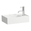 LAUFEN Kartell závesné umývadielko s otvorom vpravo, bez prepadu, 460 x 280 mm, biela, s povrchom LCC, H8153344001111