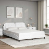 Rám postele bez matrace Zadar bílý 160x200 cm umělá kůže 3208192