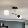 EMIBIG LIGHTING Stropné svietidlo Pregos 2, 2-plameňové, čierne - 670/2