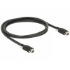 Delock kabel FireWire 9 pin samec se šroubky > 9 pin samec se šroubky 2m 83592