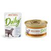 Almo Nature Daily Menu kapsička 6 x 70g + Daily Menu 6 x 85g - 30 % zľava - Daily Menu Treska a krevety 6 x 70 g + pena s morčacím 6 x 85 g