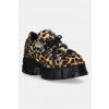 Semišové tenisky New Rock Pelo Leopardo Cuero M Tower Negro Lateral