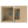 Alveus CADIT 70 kuchynský granitový drez so sifónom 79x50 - G-55 Beige 1131359