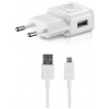 Nabíjačka do siete Samsung cestovná nabíjačka 15W + microUSB dátový kábel White (Bulk) (57983113735)
