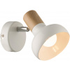 Candellux Puerto nástenná lampa 1x40 W biela-drevená 91-62796
