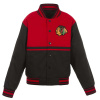 JH Design Dětská bunda Chicago Blackhawks NHL Design Jacket Veľkosť: Dětské L (11 - 12 let)