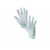 CXS Textilní rukavice MAWA, s PVC terčíky, bílé Velikost: 7