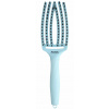OLIVIA GARDEN Finger Brush kefa na vlasy masážna 6-radová stredná Blue Sky
