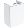 GEBERIT Xeno2 závesná skrinka pod umývadielko, 1 dvierka, 380 x 265 x 525 mm, biela/lakované s vysokým leskom, 500.502.01.1