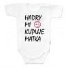 Body krátky rukáv Handry mi kupuje matka Baby Nellys biele
