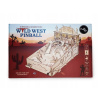 Drevené 3D PUZZLE Mechanické - WILD WEST PINBALL - Hra pre domácich majstrov / 44cm