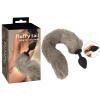 You2Toys Fluffy Tail Grey - análny kolík s huňatým chvostom