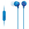 SONY slúchadlá MDR-EX15AP, handsfree, modré