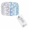 Springos LED reťaz Nano Duo - 2m, 20LED, 2xAA, biela/modrá