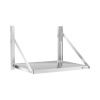 Royal Catering Nástenná polica - sklopná - 60 x 45 cm - 40 kg - nehrdzavejúca oceľ RC-BFWS6045