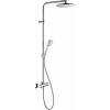 Duravit B.1 sprchová súprava nástenná s termostatom s dažďovou sprchou chrómová B14280008010