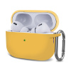 AppleMix Puzdro pre Apple AirPods Pro (2022) / AirPods Pro - Karabínka - Silikónové - Žlté