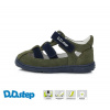 D.D.Step Kožené barefoot sandále G077 - khaki Veľkosť-obuvi: 20