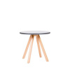 Antares Konferenčný stolík WOOD, v. 55,5cm, p. 60 cm, doska antracit + podnož buk