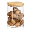 4Home Sklenená dóza na potraviny s vekom Bamboo, 950 ml, 950 ml