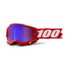 MX Okuliare 100% ACCURI 2 Red - Mirror Red/Blue lens