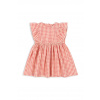 Dievčenské bavlnené šaty Konges Sløjd KIM FRILL DRESS GOTS ružová farba, mini, áčkový strih, KS102305 134-140