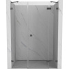 Mexen Lunar sprchové dvere s otváraním doprava 150 cm, priehľadné, gun metal - 834S-150-050-95-00-P
