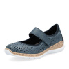 Dámske baleríny RIEKER N4299-14 modrá S5 42