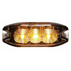 STROBOSKOP 3 LED VÝSTRAŽNÁ LAMPA NA ZABUDOVANIE ŽLTÁ