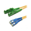 XtendLan FOP-E2SC-D-1-9 FO patch E2000/APC-SC, 9/125 duplex, LS0H, G.652d, 1m
