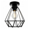 Light Home Stropné svietidlo Fusion 1, 1x čierne drôtené tienidlo