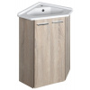 Aqualine ZOJA umývadlová skrinka 39x74x39cm, dub platin SPH 50344
