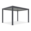 DELUXE PRO AUTOMATIC 3x4 elektrická terasová pergola s LED osvetlením, antracit/svetlosivá - Gutroof