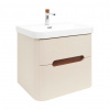 Swiss aqua technologies Koupelnová skříňka s umyvadlem a baterií SAT Fusion 57,5x53x45 cm pískově béžová mat SATFUSION260BEUBA