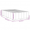 vidaXL Boxspring posteľ s matracom krémový 120x200 cm látka - Krémová - 208757-142395