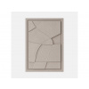 3D obraz ABSTRACT V - ALMOND BEIGE Rozmery 3D obrazu: 50 x 70 cm