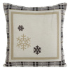EUROFIRANY VIANOČNÁ GOBELÍNOVÁ DEKORAČNÁ OBLIEČKA NA VANKÚŠ ANGEL 45X45 CM VZOROVANÁ