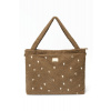 Studio Noos Teddy Hearts DIAPER BAG - prebaľovacia taška | Brown Hearts