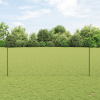 zahrada-XL Stĺpy ohrady 22 ks U-kanal Šedé 150 cm Oceľ, vidaXL Šesťuholníková ohrada Šedá 1.5x50 m Oceľ 3336908