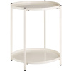 tectake 404199 odkladací stolík oxford 45,5x45,5x53cm - krémová