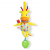BRIGHT STARTS Hračka s melódiou na C krúžku Pull, Play & Boogie™ žirafa 0m+ 13088-6