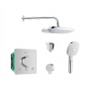 SANITINO - Sprchový set s termostatom a telesom pod omietku Hansgrohe, príslušenstvo kielle, chróm SANI21HKK016